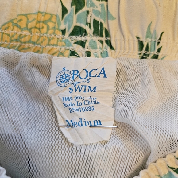 Men's Boca Classics Swim Pineapple Print Swim Trunks Shorts Medium - Picture 3 of 5